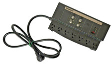 Magnavox/NewPoint 7-Outlet Surge Protector with Coax Protection
