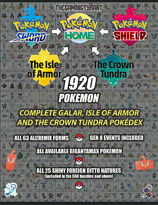 Quais Pokémon estão na Pokédex de Sword e Shield [região de Galar