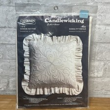 NISP JANLYNN Charmin Candlewicking Damask Rhythm 07-9 Kit 14  x14  Pillow
