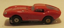 Aurora TJet Cobra GT, Red with White Stripes Slot Car 1375