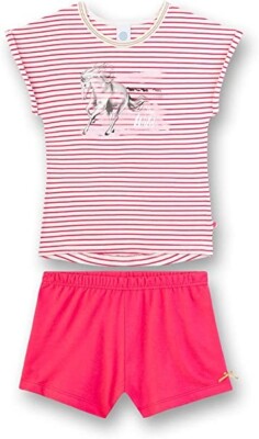 %% Sanetta pyjamas horse girls short new size 104 %%