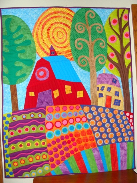 Patron Papier Pour Art Du RUG HOOKING Motif Cerf/chat/cabane - Style Art Populaire Karla Gerard - Neuf Noir Et Blanc