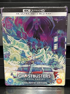 Ghostbusters Frozen Empire (4K ULTRA HD / BLU-RAY LIMITED EDITION STEELBOOK! NEW
