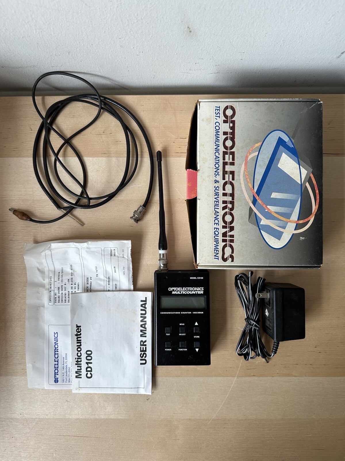 Optoelectronics CD100 Radio Frequency Counter/Tone Decoder Tested