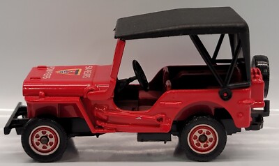 Solido Jeep Willys #1322 Red 1:43 Scale Made in France
