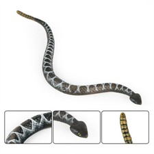 Amphibian Reptile Rattlesnake Python Model Animal Figure Decor Kids Toy Gift