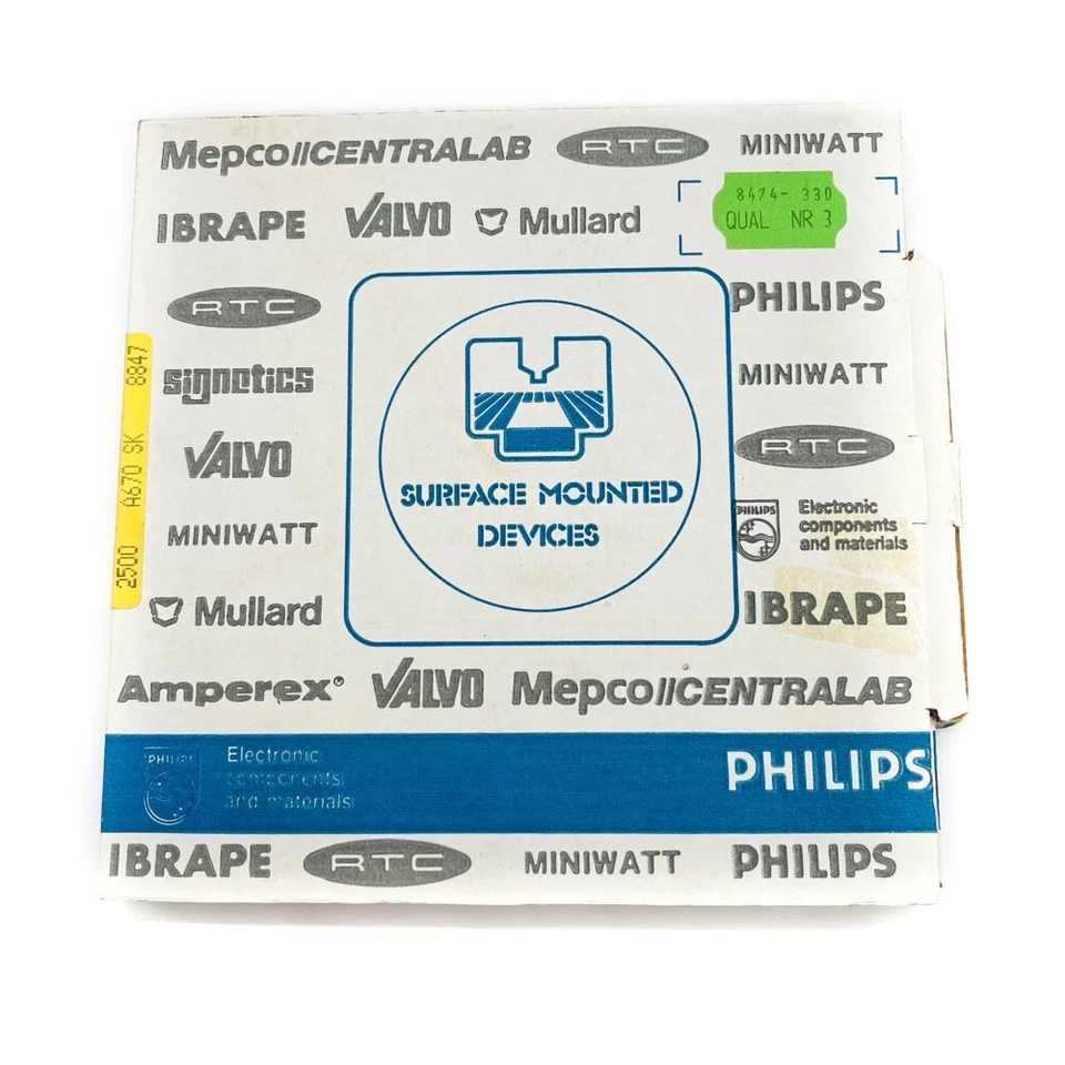 2500 piezas Amperex 4-38912-2 montaje en superficie BZV55-C5V1 diodo Zener de Philips Foto 2 de 4