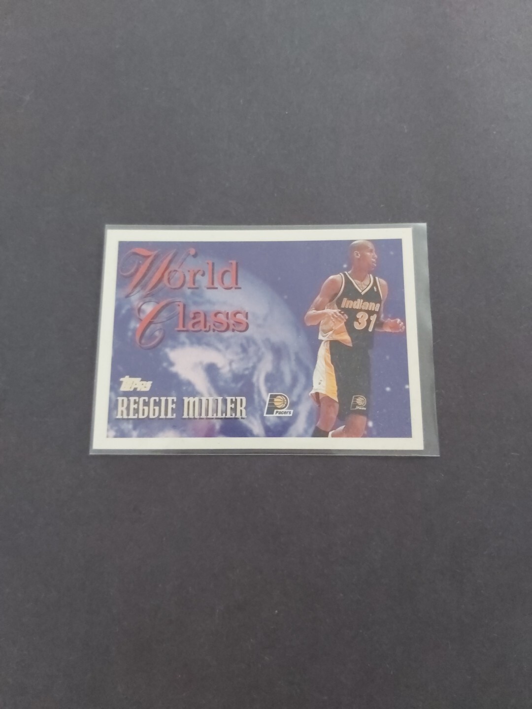 95-96 Topps Reggie Miller World Class Insert #wc4 Pacers