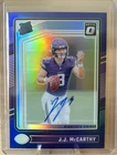 2024 Donruss Optic JJ McCarthy Rated Rookie Auto Blue #/99 Prizm Vikings