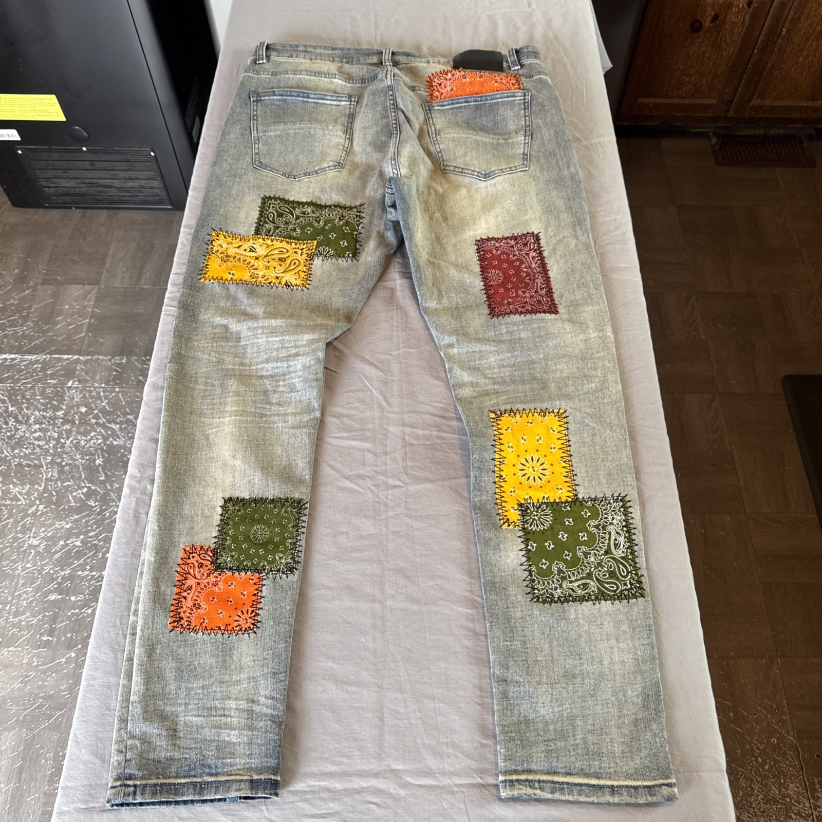 SERENADE COLORFUL PATCHWORK FLEXIBLE SIZE 40 MENS… - image 1