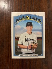 2021 Topps Heritage High Number Braxton Garrett Rookie Card #697. rookie card picture