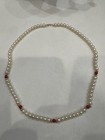 Vtg 14kt Solid Gold #10 3mm Beads & Clasp & Coral/Pearls 20” Necklace By Honora — photo 2