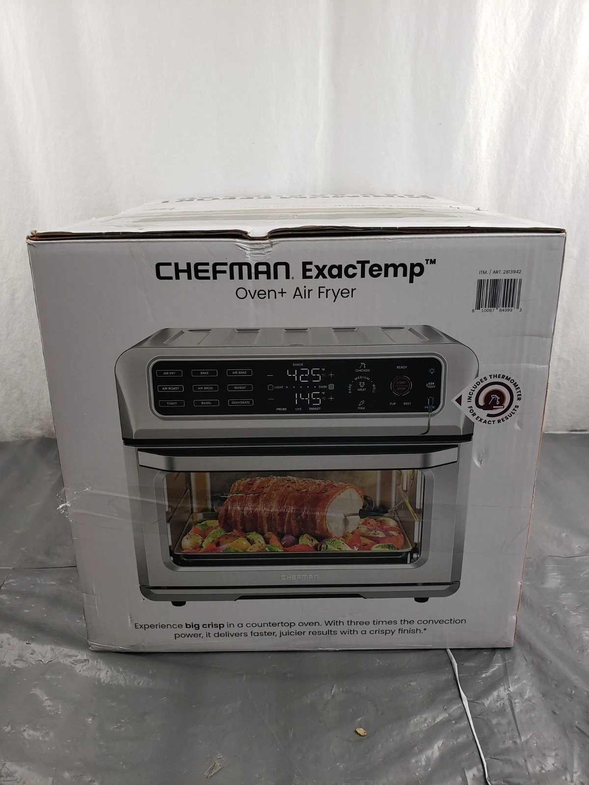 New Chefman 20 qt. 12-in-1 Air Fryer Toaster Oven Combo Probe Thermometer RJ50
Opens in a new window