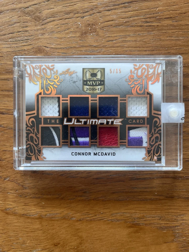 2018-19 Very Rare Leaf “Connor Mcdavid”The Ultimate Card Memorabilia “# 14/15 “ - Image 2 of 2