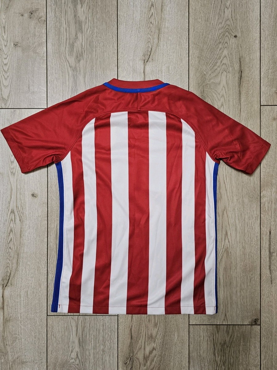 ATLETICO MADRID 2016 2017 HOME FOOTBALL SOCCER JERSEY BOYS 12-13Y