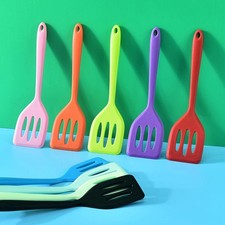 Non Stick Silicone Slotted Turner Spatula Flipper Kitchen Cooking Tool New UK