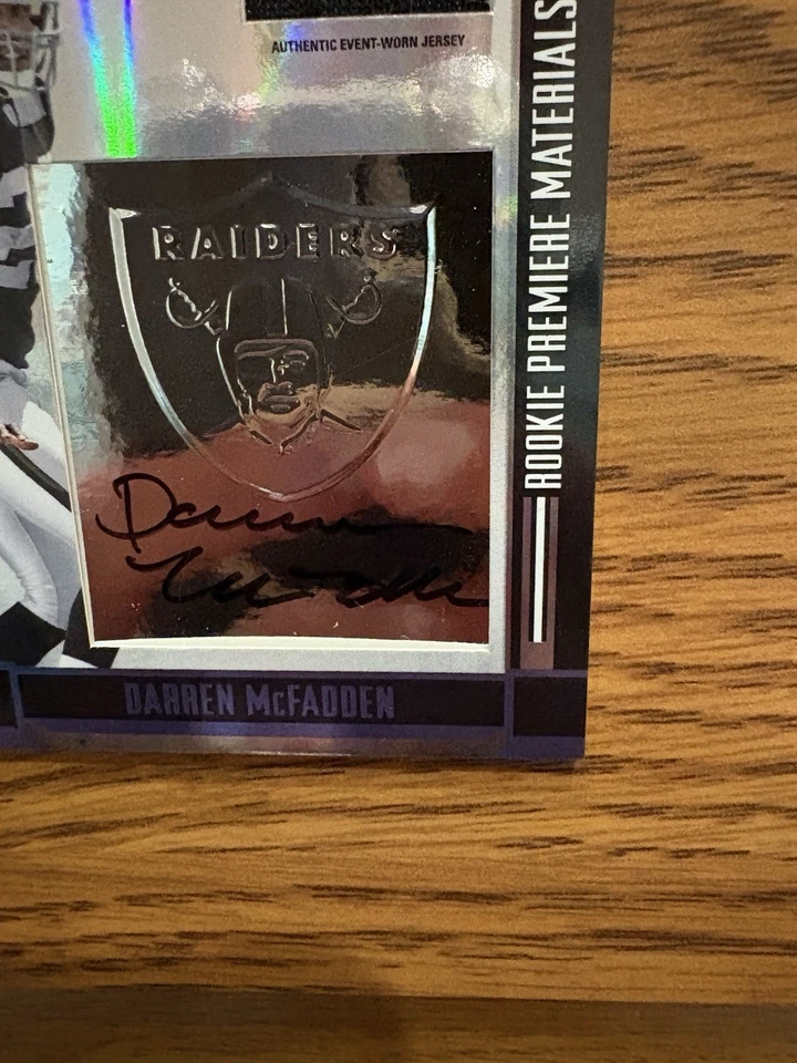 2008 Absolute Rookie Premier Materials Darren McFadden #264 RC, Mem, Auto /34 - Image 4 of 4