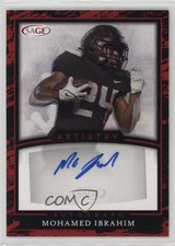 2022 SAGE Artistry Auto Red Mohamed Ibrahim #A-MI Auto 0hl9
