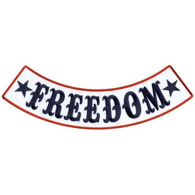 Hot Leathers Freedom 12  X 3  Bottom Rocker Patch PPM5133
