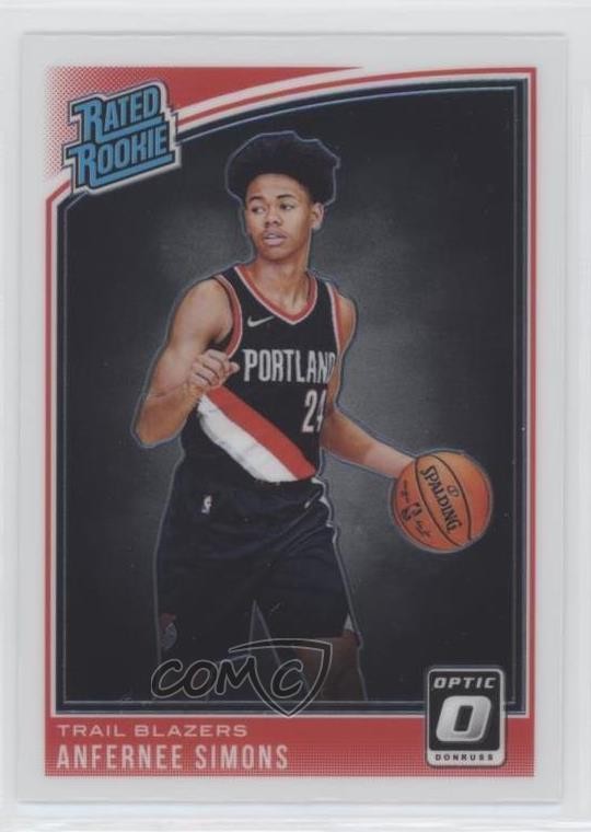 2018-19 Panini Donruss Optic Rated Rookie Anfernee Simons #186 Rookie RC 11dc