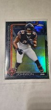 2025 Topps Chrome Football Roschon Johnson #55 Black Leather Refractor /10