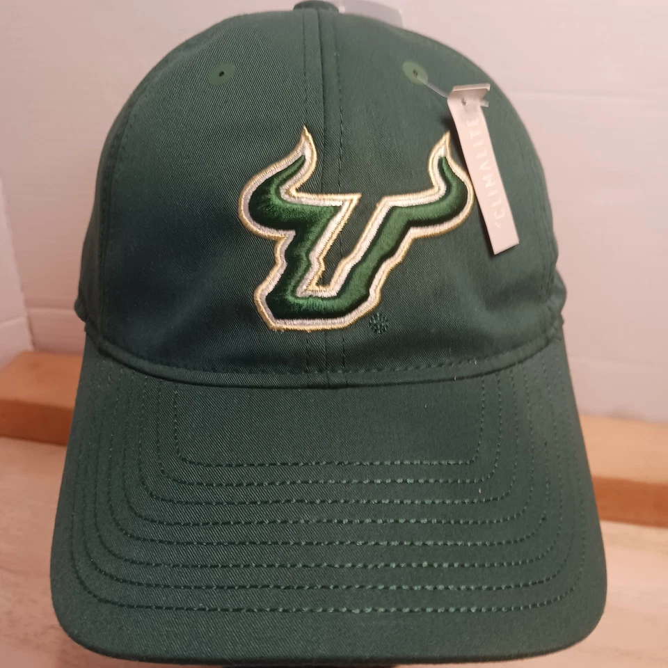 NUEVO CON ETIQUETAS Gorra South Florida Bulls Correa NCAA Fútbol Adidas USF Gorra Verde Foto 2 de 4