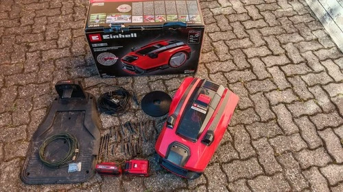 Einhell FREELEXO Cam 500 Mähroboter zwei Akku Kamera Mäher ohne Begrenzungsdraht