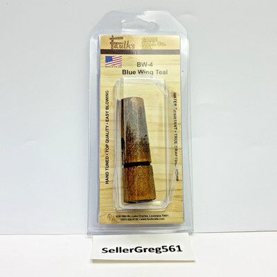Faulks Game Calls Blue Wing Teal Call BW-4, Brown, DENTED PACKAGING