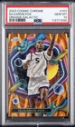 2023 Topps Cosmic Chrome Basketball Orange Galactic Refractor De'Aaron Fox #107 PSA 10
