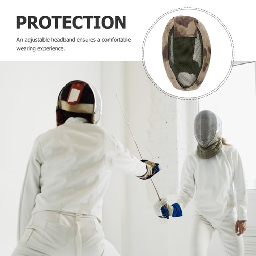Máscara de Esgrima Accesorio de Esgrima Protector Facial Transpirable Máscara de Juego - Imagen 8 de 12