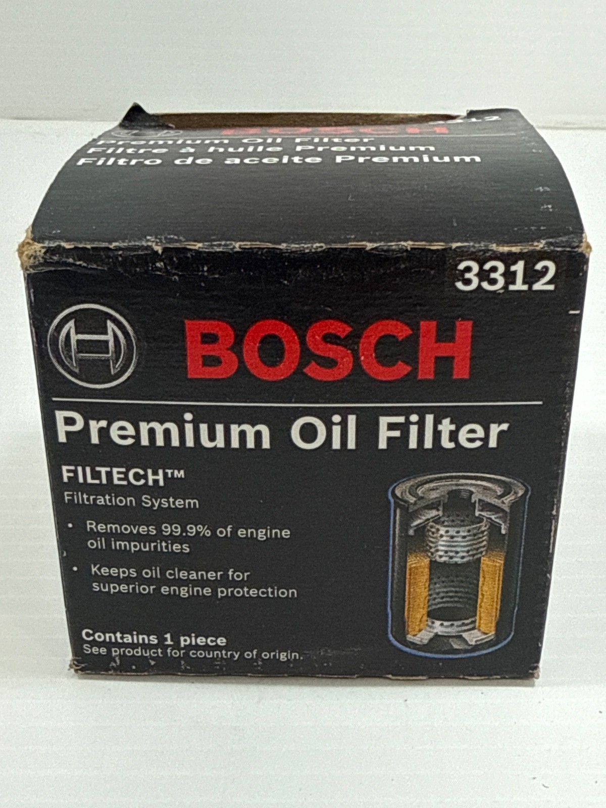 -premium Oil Filter Bosch 3312 New In Box