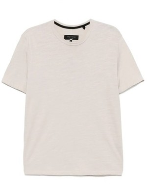 rag & bone Men's Classic Flame Short Sleeve Tee, Light Tan