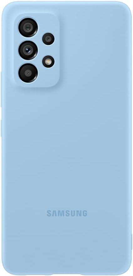 Genuine / Official Samsung Galaxy A53 5G Silicone Case / Cover - Arctic Blue