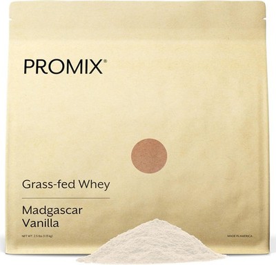Whey Protein Powder Vanilla 2.5 Pound Pack ProMix Nutrition Grass-Fed Post shake