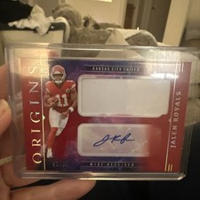 2025 Panini Origins JALEN ROYALS RC ROOKIE PATCH AUTO AUTOGRAPH /99 CHIEFS