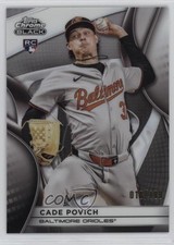 2025 Topps Chrome Black Refractor 18/199 Cade Povich #21 v9t
