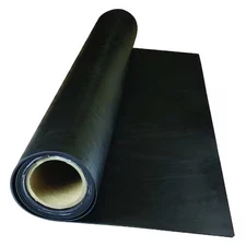 1/8" Comm. Grade Buna-N Rubber Roll, 36"X10 Ft., Black, 60A, Bulk-Rs-H60-206