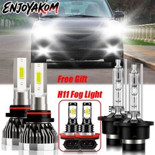 For Mazda 3 2004-2008 Car Led Headlight Hilow Fog Lights Bulb 6000k 6x Hid