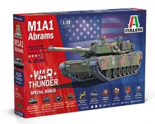 ITALERI, Char WAR THUNDER - M1A1 Abrams à assembler et à peindre, échelle 1/3...