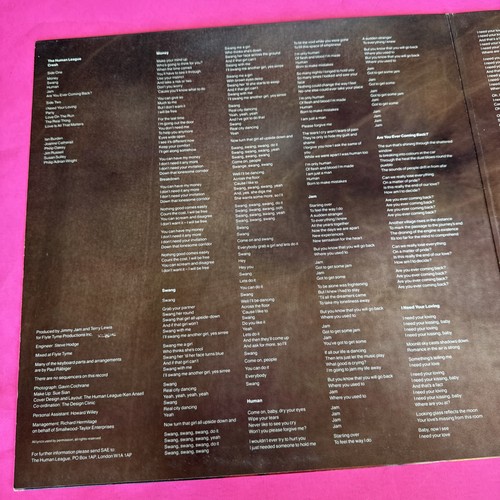 THE HUMAN LEAGUE - CRASH - 12" Vinyl Record 1986 - Picture 10 of 11