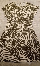 GEORGE Dress Size 14 fit n flare tropical Print Holiday Party TP119 11
