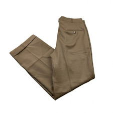 VTG Polo Ralph Lauren Men's Coin Pocket Pleated Dress Pants Khaki/Tan   34x30