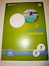 Green 90 Premium nr 7 zeszyty szkolne w kratkę DIN A 4, 5 sztuk nieużywane - patrz zdjęcie 2