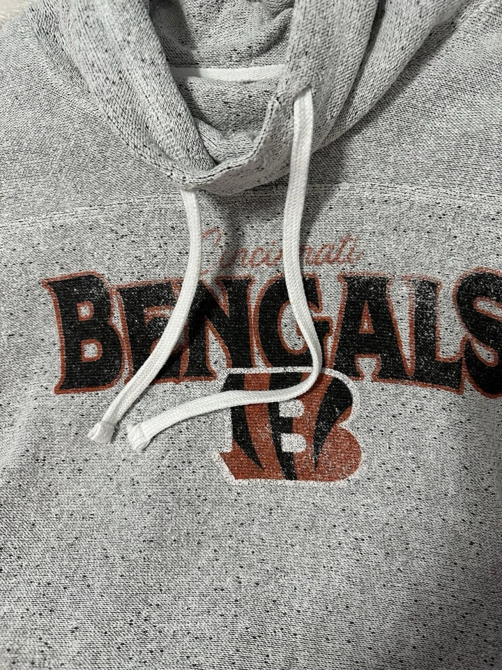 Cincinnati Bengals Women’s Medium 47 Brand NFL Football Cowl Neck Pullover Shirt - Image 3 of 4
