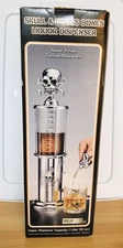 Skull & Cross Bones Gas Pump Liquor Dispenser 1 Liter/32 Oz. Capacity Never Used