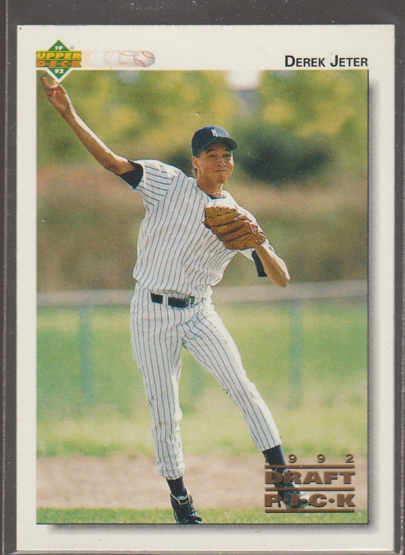1992 Upper Deck #5 Derek Jeter Draft Pick RC Rookie Card Yankees