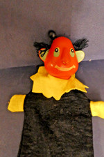 Alte Handpuppe Kasperletheater DDR  Sammler Gummikopf - Teufel