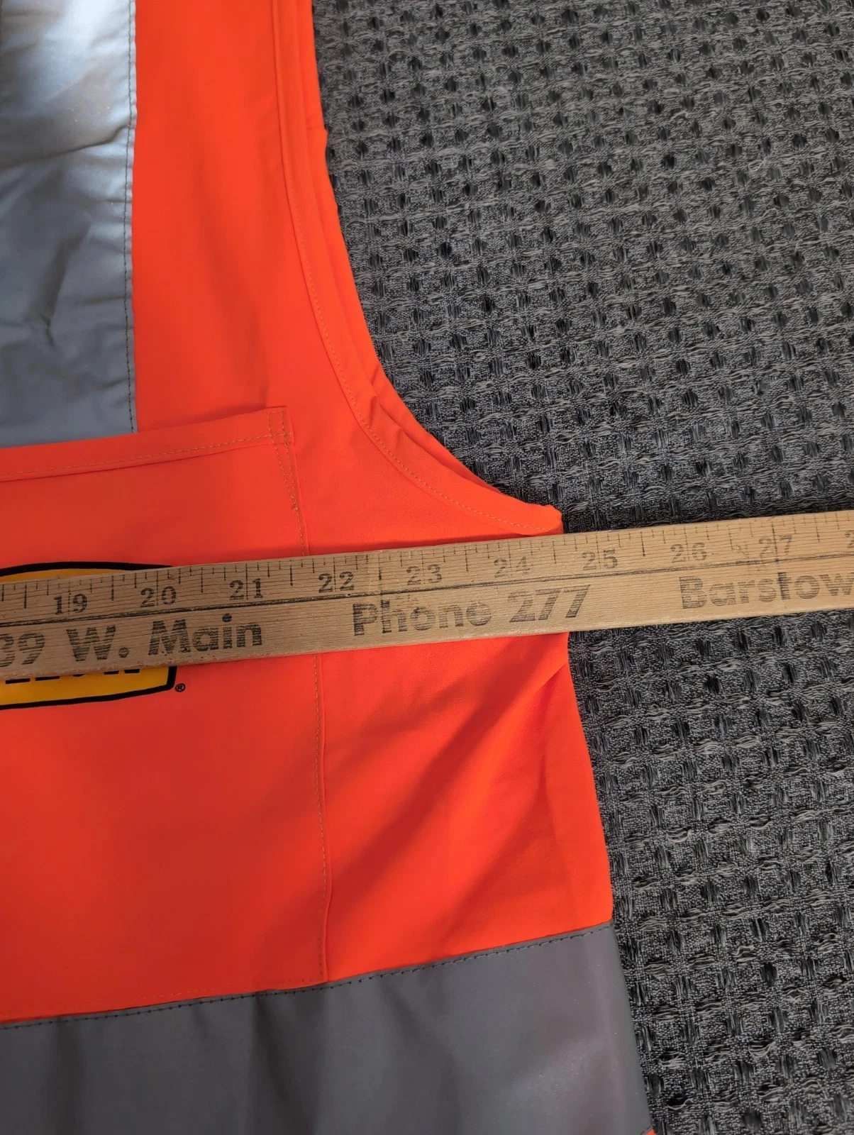 Yellow Freight Safety Vest Reflective Teamsters American Flag Large - product detail image 10