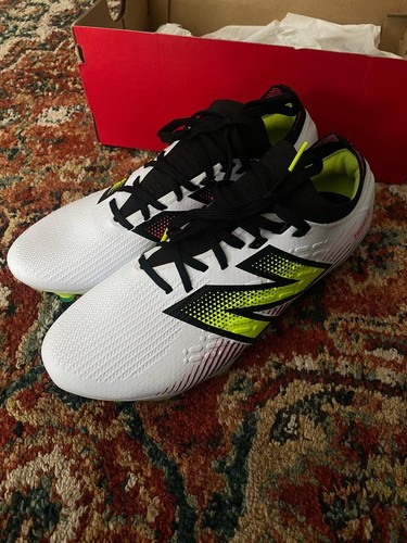 New Balance Tekela Mens Size 8 v4+ Low Pro FG Firm Ground Soccer Cleat White