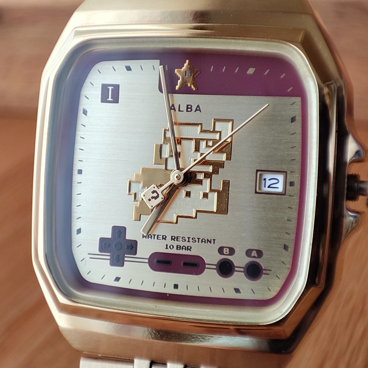 ALBA SEIKO スーパーマリオブラザーズ 腕時計 ACCK711 ALBA（SEIKO） スーパーマリオ web限定 ゴールド セイコー